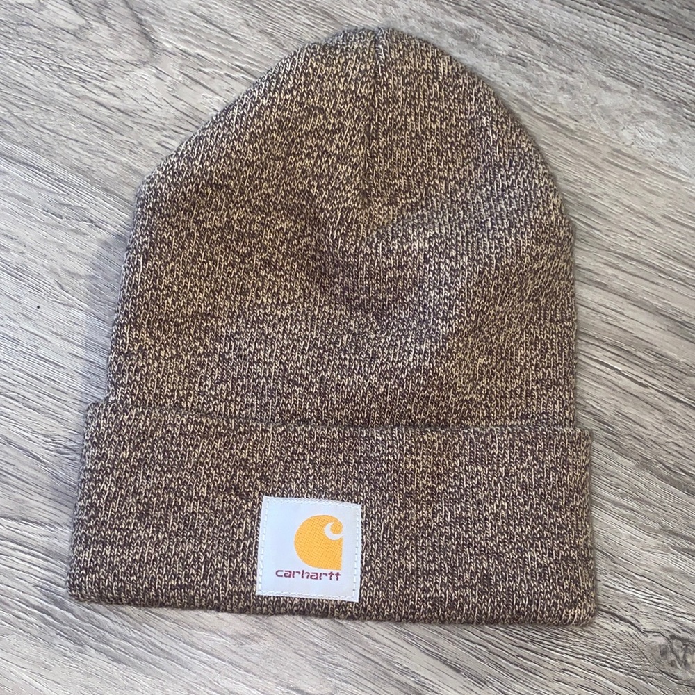 Carhartt Heathered Brown Beanie - Picture 1 of 3